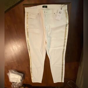 7 for mankind white super skinny jeans size 32